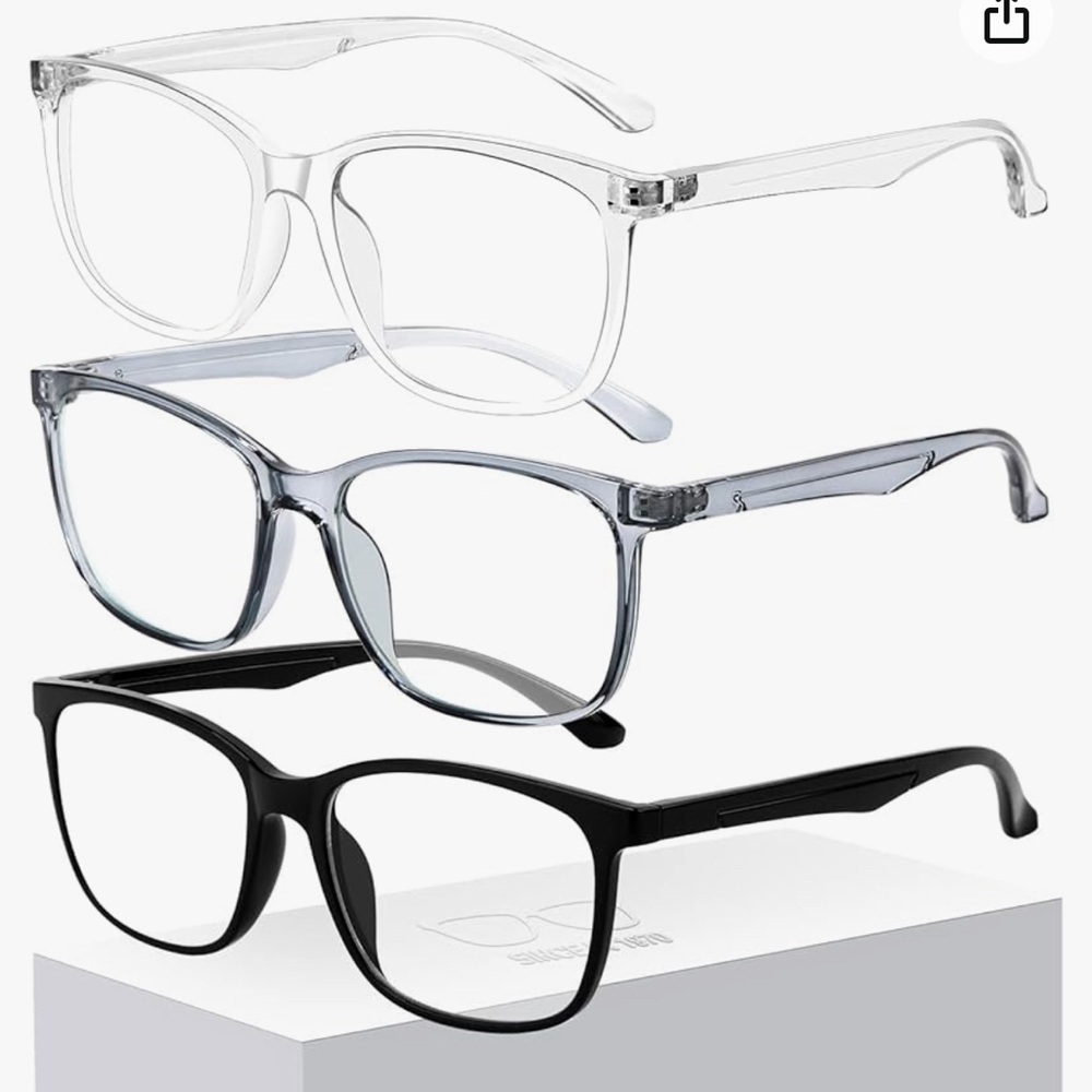 Blue light blocking glasses, 3 pack